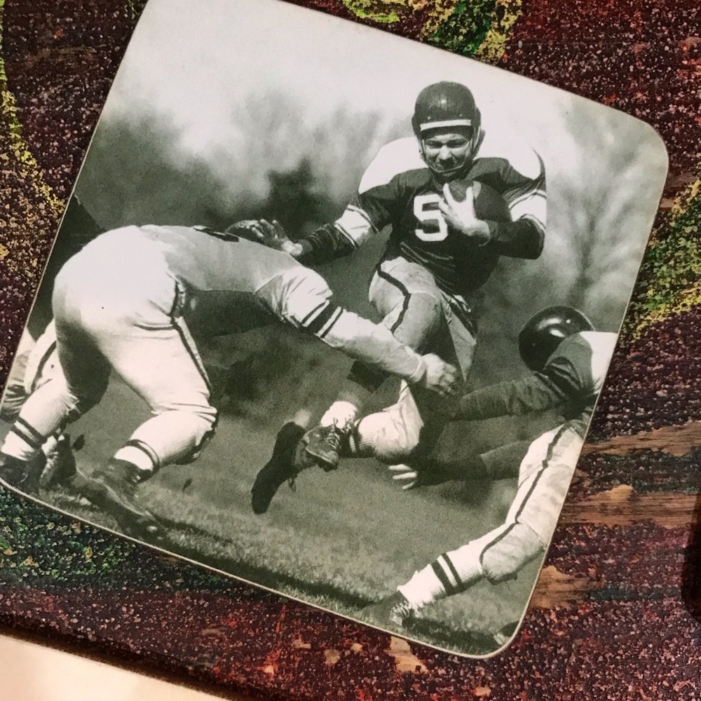 ▪️VINTAGE Pottery Barn Football Coasters - Picture 2 of 7